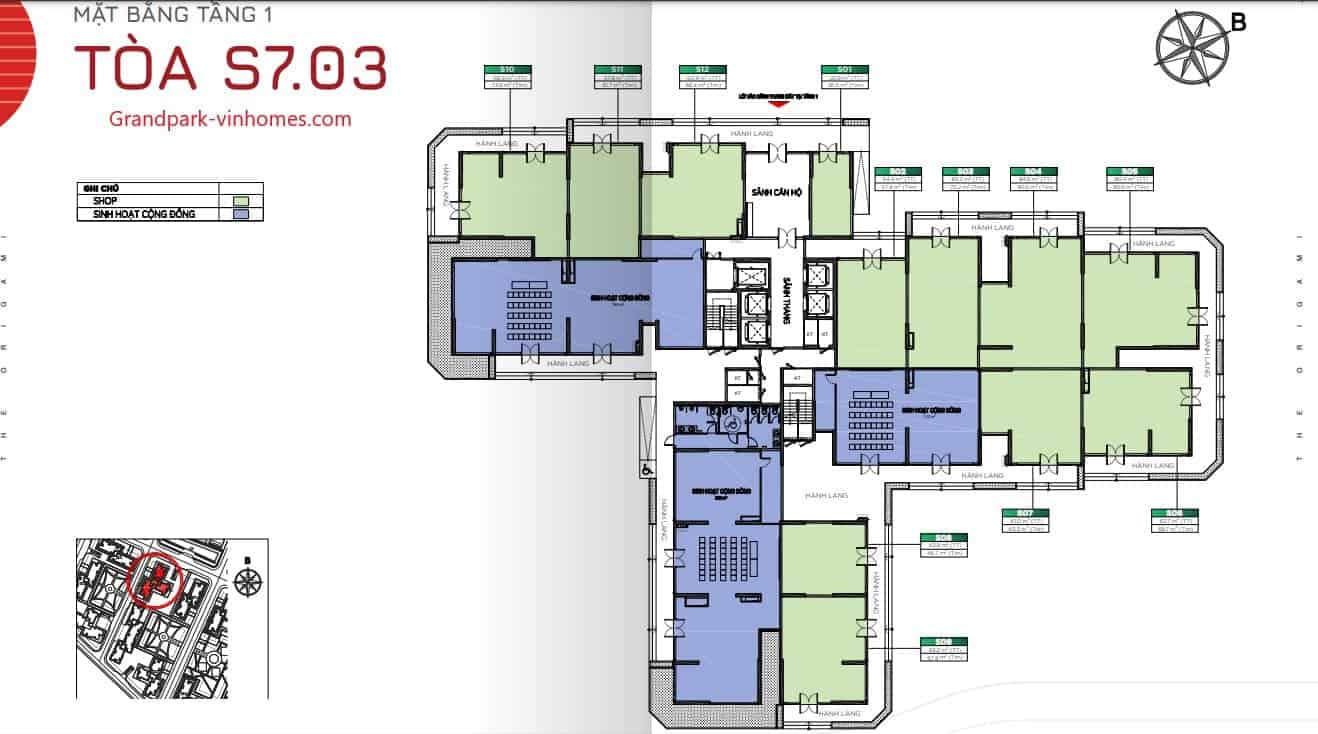 Căn hộ Vinhomes Grand Park: Thiết kế S702 tối ưu