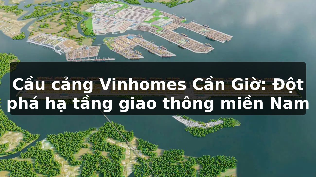 Cầu cảng Vinhomes Cần Giờ: Đột phá hạ tầng giao thông miền Nam