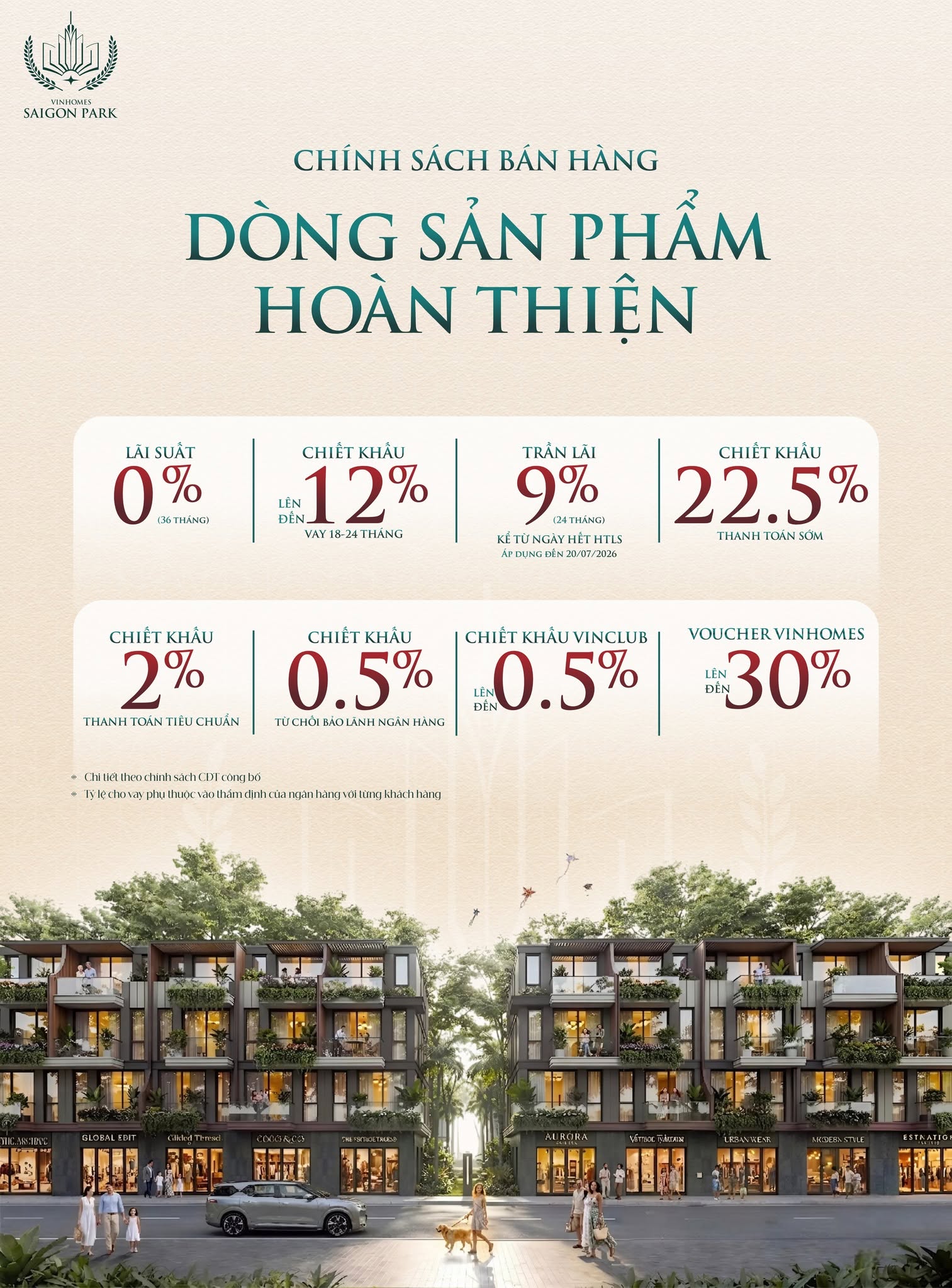Chi tiết giá bán và chính sách mua nhà Vinhomes Hóc Môn tháng 7/2026
