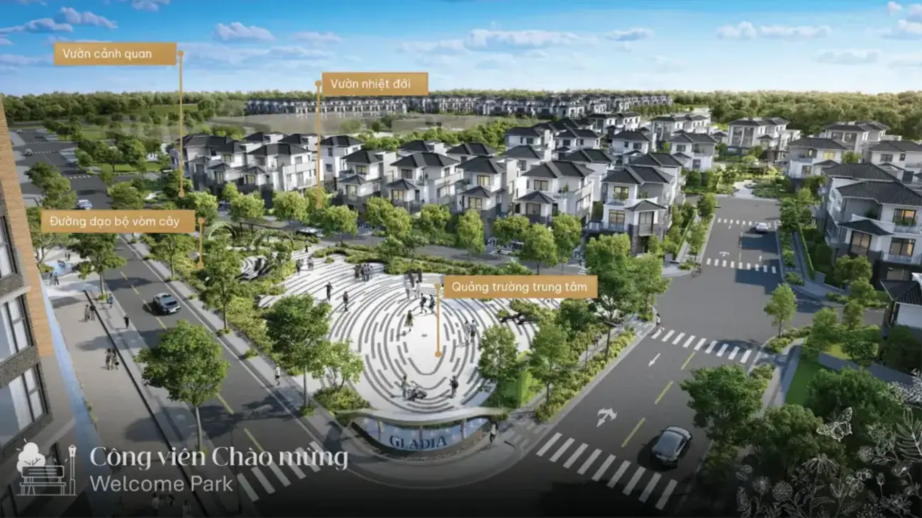 Sống xanh tại Gladia The Waters với 7 tiện ích thiên nhiên