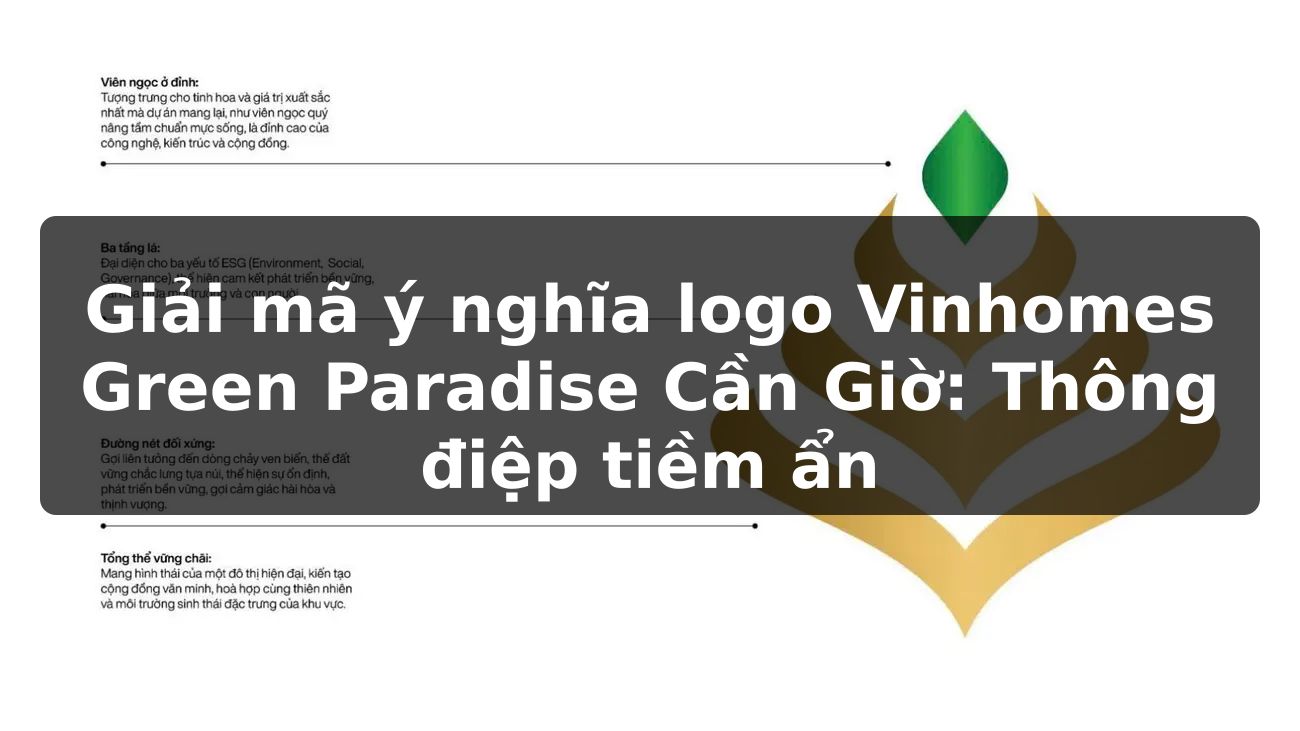 Giải mã ý nghĩa logo Vinhomes Green Paradise Cần Giờ: Thông điệp tiềm ẩn