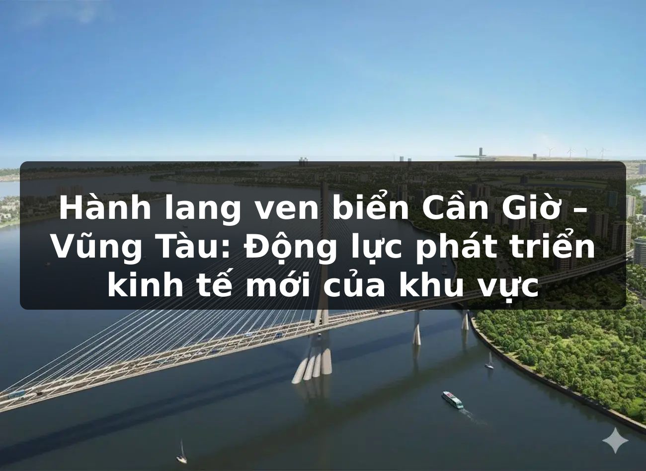 Hành lang ven biển Cần Giờ – Vũng Tàu: Động lực phát triển kinh tế mới của khu vực