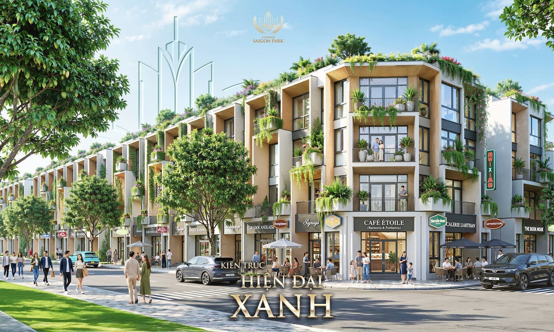Không gian sống xanh, thoáng mát tại Vinhomes Saigon Park