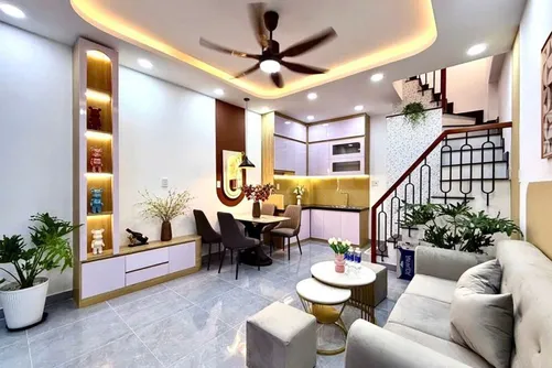 Nhà phố phong cách hiện đại, không gian sống thoáng đãng - Ánh sáng tự nhiên lan tỏa