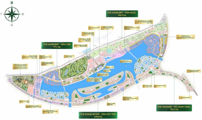 Chi tiết phân khu A tại đô thị Cần Giờ
