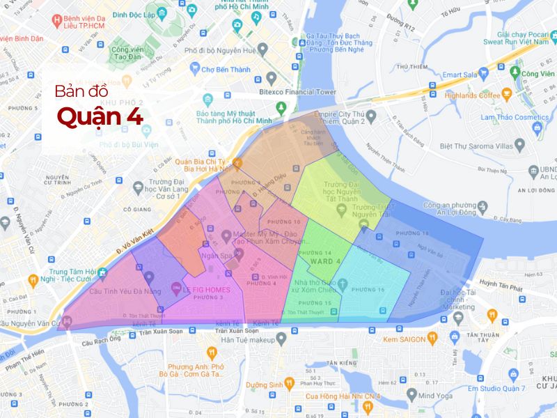 Quận 4: Bản đồ, Vị trí & Tiện ích Sống