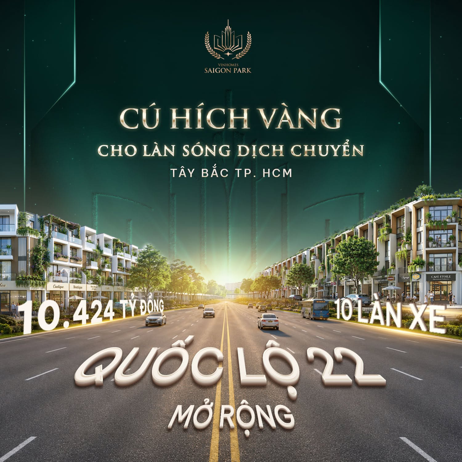 Quốc lộ 22 mở rộng mở ra cơ hội mua nhà ở Tây Bắc TP.HCM