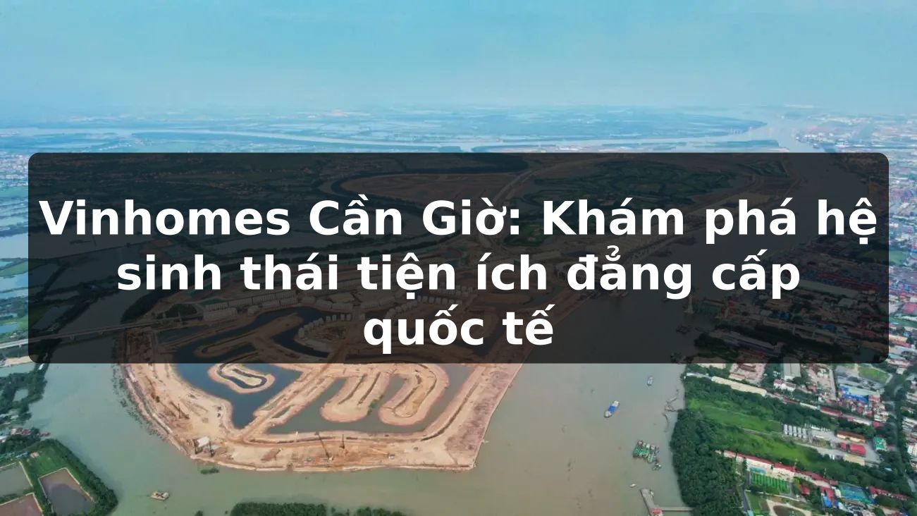 Vinhomes Can Gio: Khám phá hệ sinh thái tiện ích đẳng cấp quốc tế