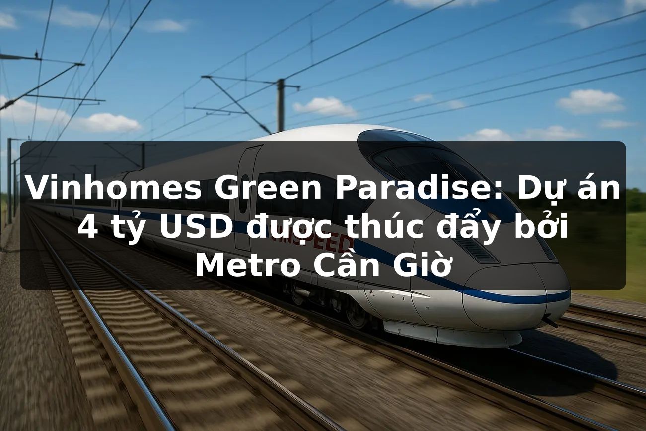 Vinhomes Green Paradise: Dự án 4 tỷ USD được thúc đẩy bởi Metro Cần Giờ